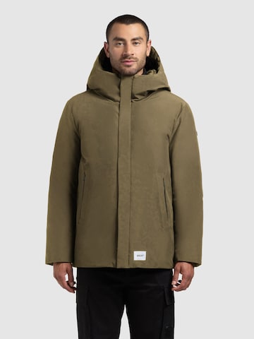 Veste d’hiver 'Etian' khujo en vert : devant