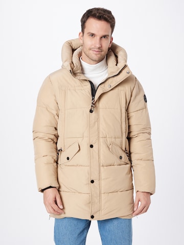 INDICODE JEANS - Chaqueta de invierno en beige: frente