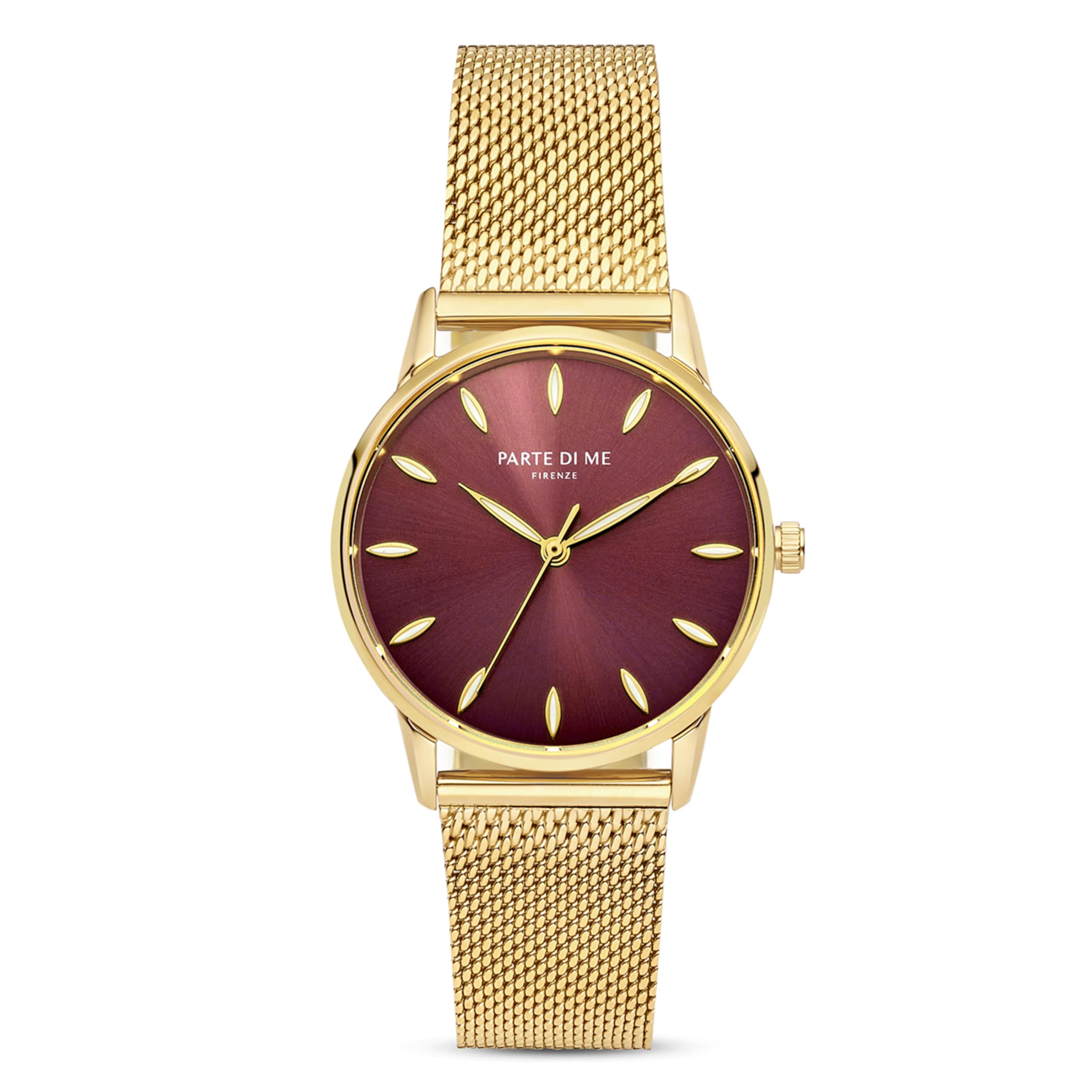 Montre à affichage analogique Parte di Me en or : devant