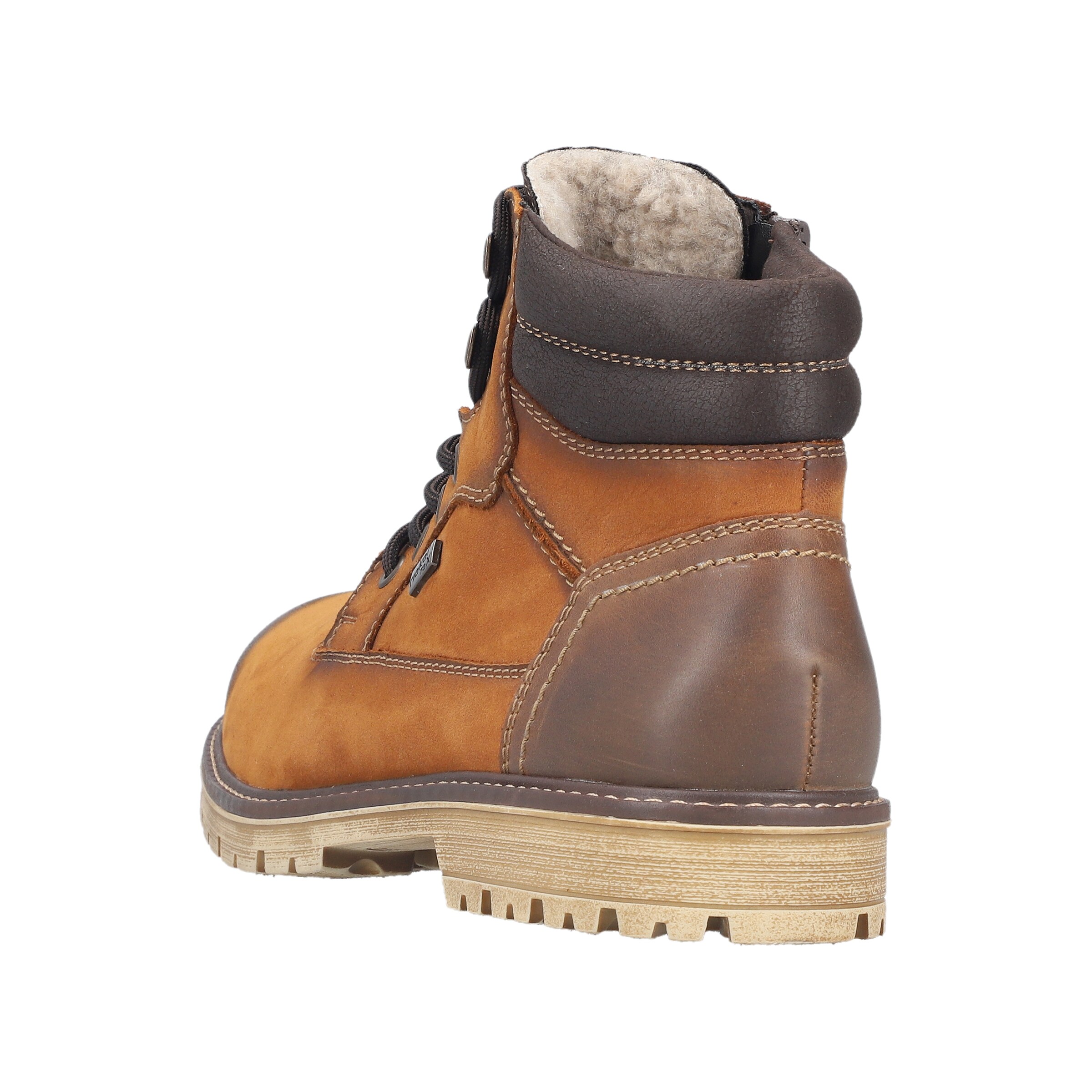 Bottes à lacets Rieker en marron