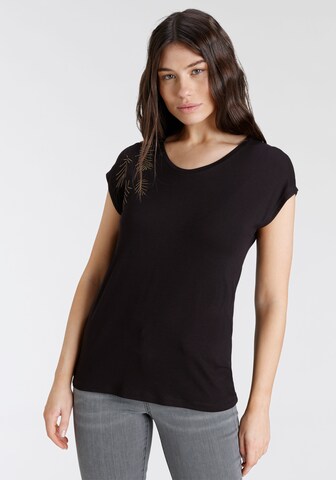 LAURA SCOTT Shirt in Black: front