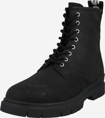 HUGO - Botas con cordones 'Ryan' en negro: frente