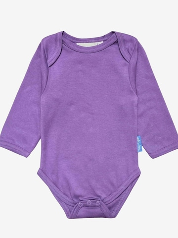 Toby Tiger Romper/Bodysuit 'Bio-Baumwoll Baby Body in Lila' in Purple: front