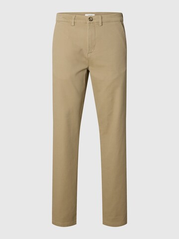 SELECTED Regular Chino Pants in Brown