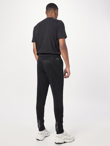 ADIDAS PERFORMANCE Tapered Workout Pants 'Train Essentials' in Black