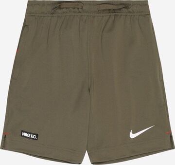 NIKE - Regular Calças de desporto 'LIBERO' em verde: frente