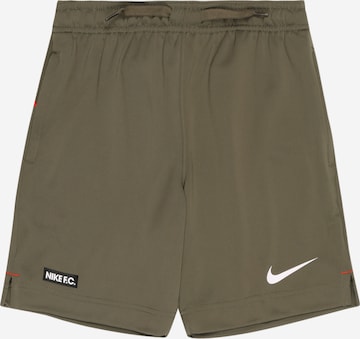 NIKE Workout Pants 'LIBERO' in Green: front