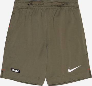 NIKE Regular Workout Pants 'LIBERO' in Green: front