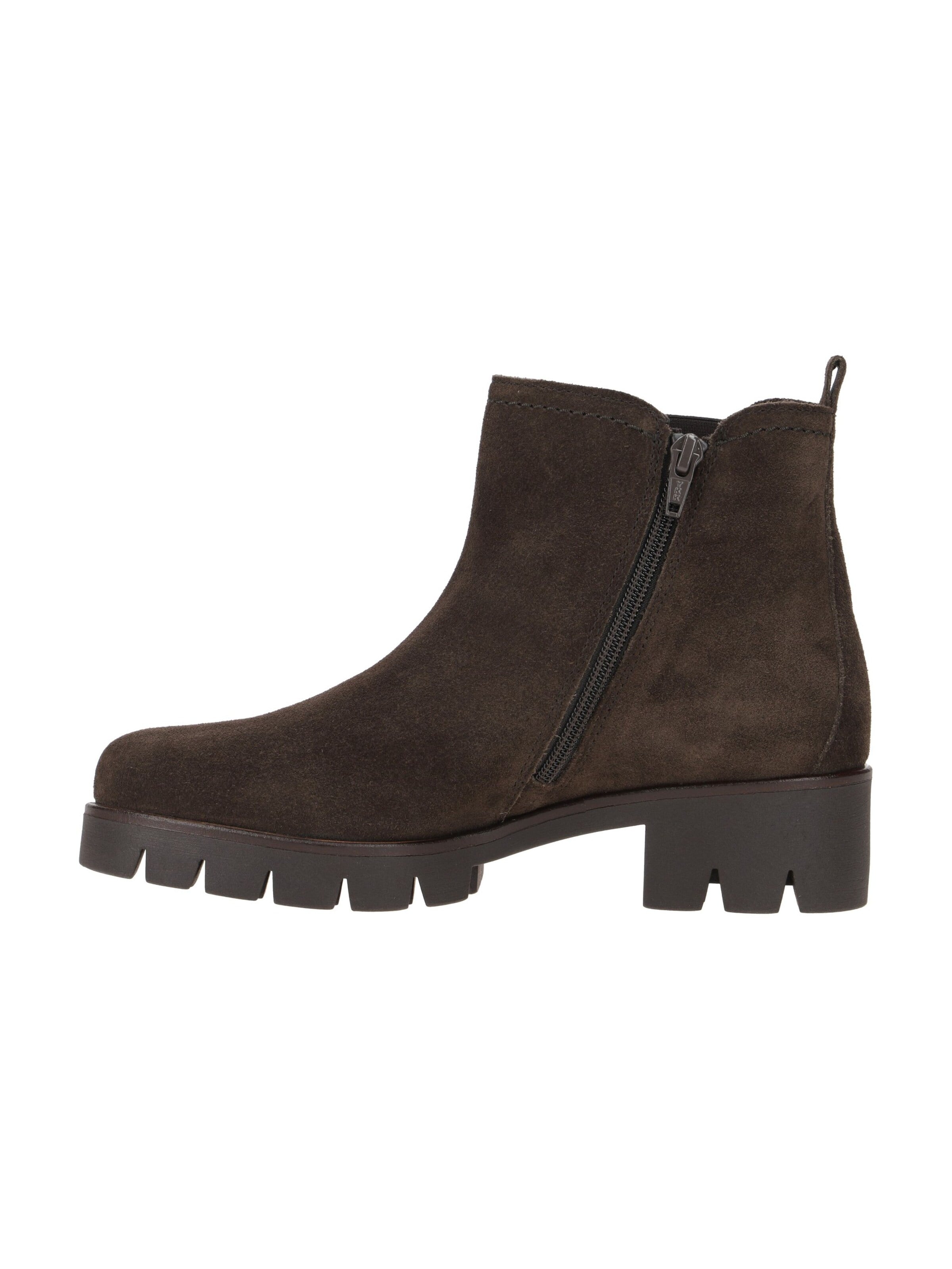 GABOR Boots 'Gabor Stiefelette dunkelbraun Velour 31.710.18' in 40,5 in Brown, Item view