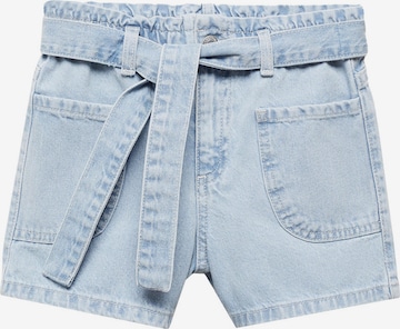 Regular Jeans 'RUTH' de la MANGO KIDS pe albastru: față