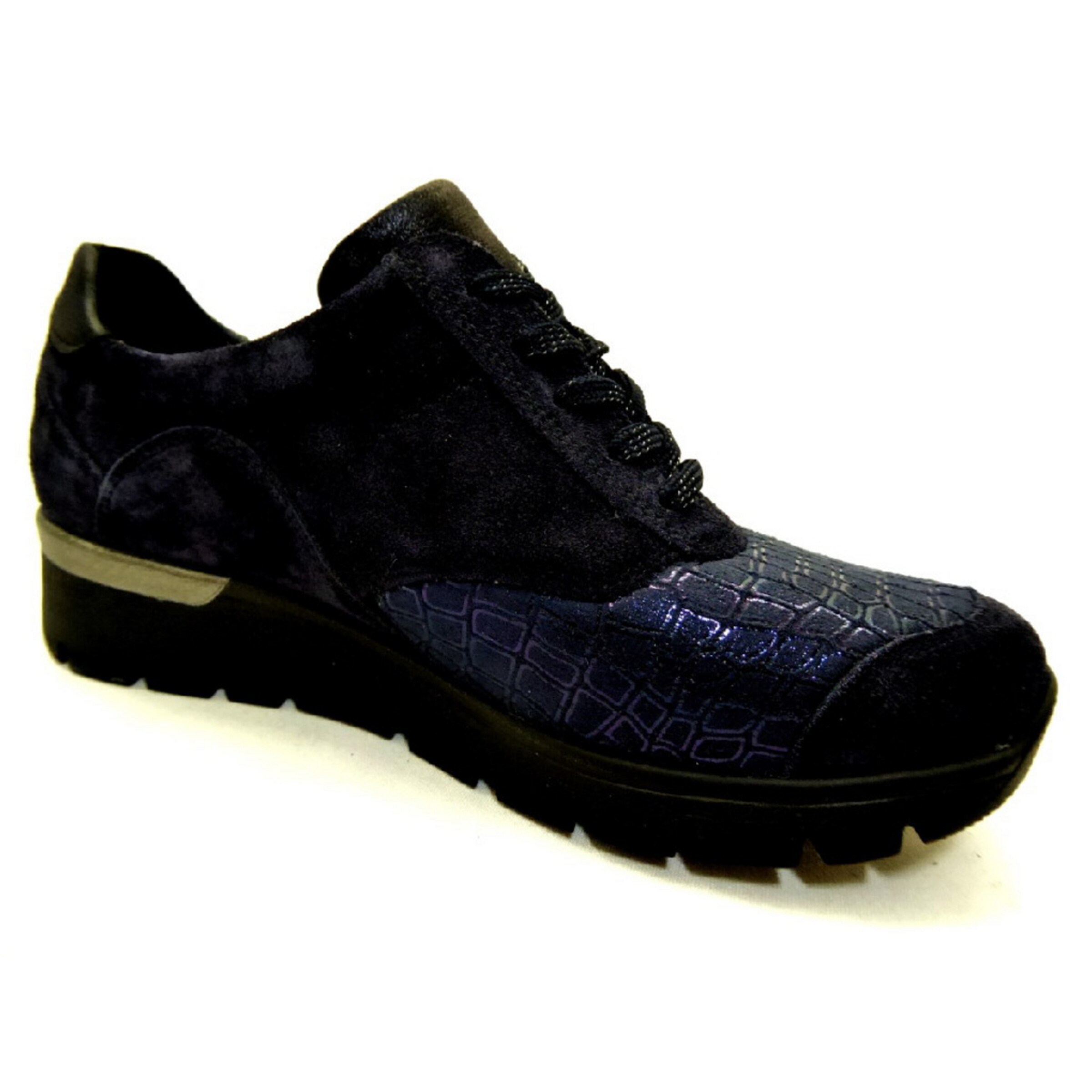 WALDLÄUFER Veterschoen in Blauw