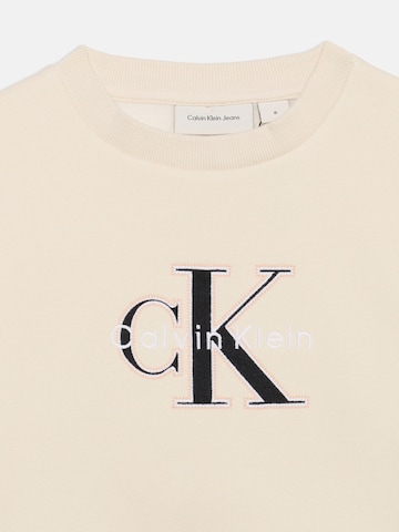 Felpa 'SEASONAL' di Calvin Klein Jeans in beige