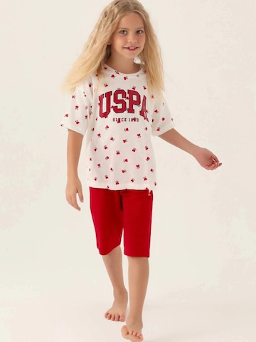 Set de la U.S. POLO ASSN. pe roșu: față