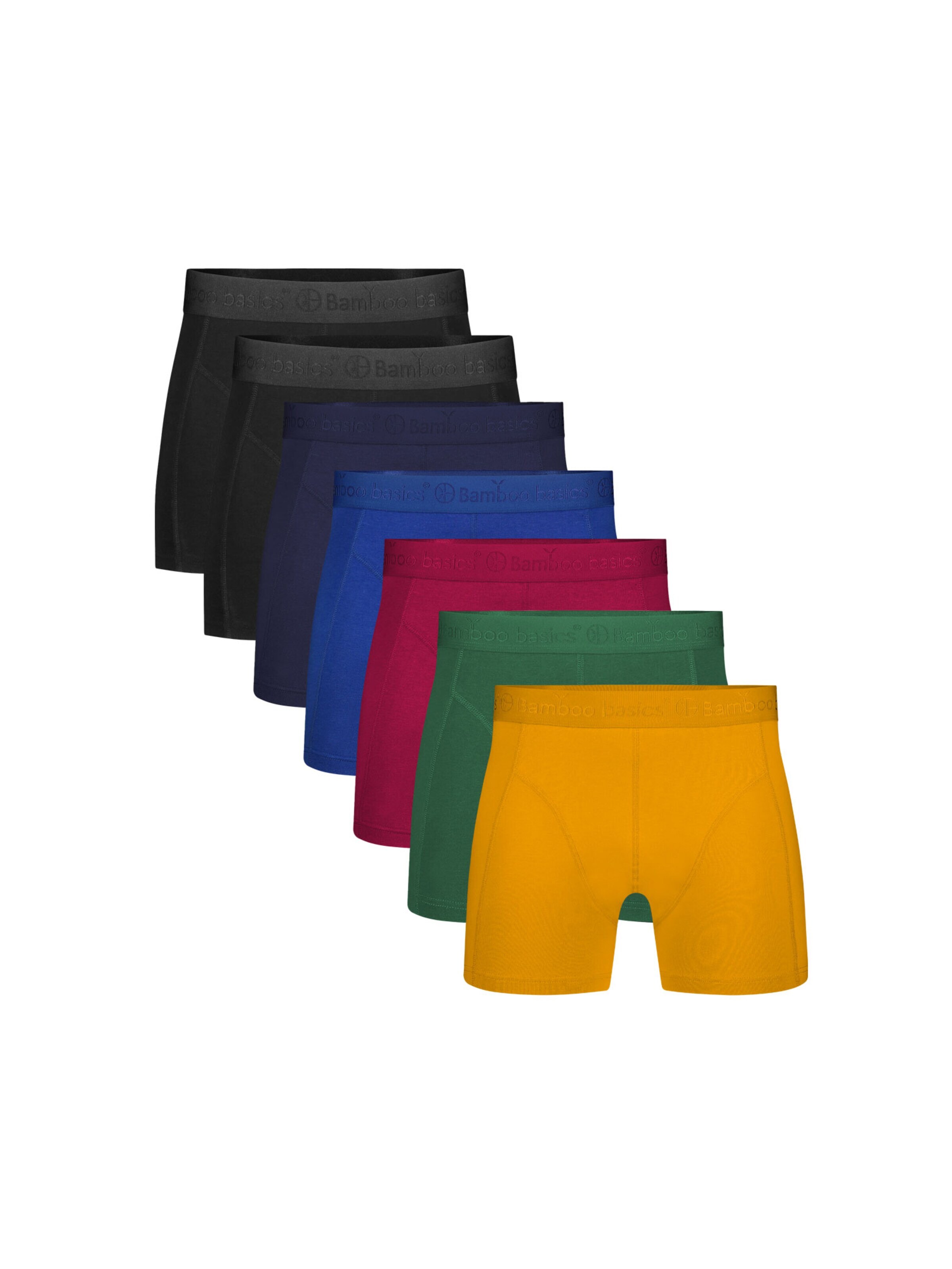 Bamboo basics Boxershorts 'Rico' in Geel: voorkant