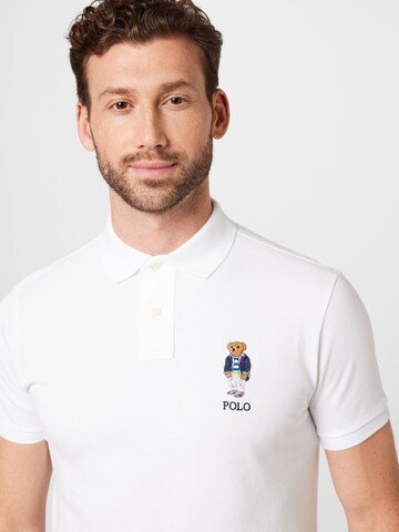 Tricou de la Polo Ralph Lauren pe alb