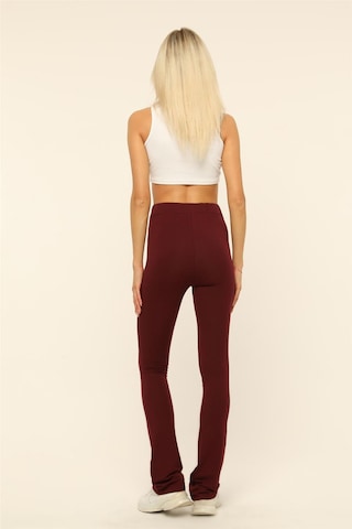 HOME STORE Flared Jeggings in Rot