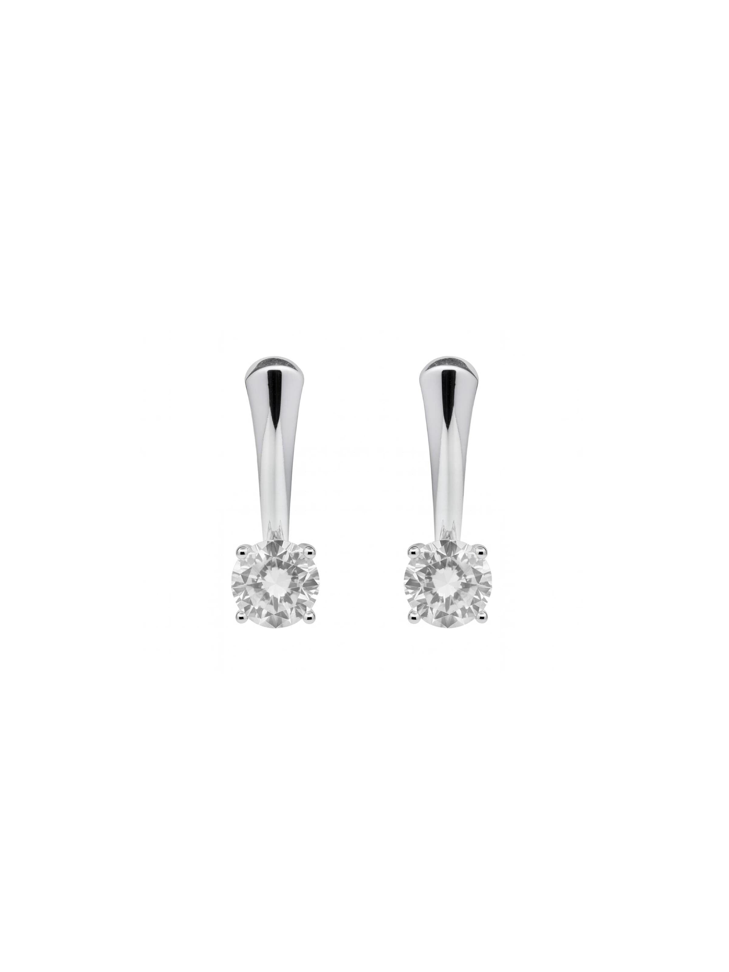 Luxenter Ohrringe 'Lason'‌‌‌‌‌‌‌ in Silber: Vorderseite