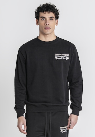 Sweat-shirt 'Look At Me' Gianni Kavanagh en noir : devant