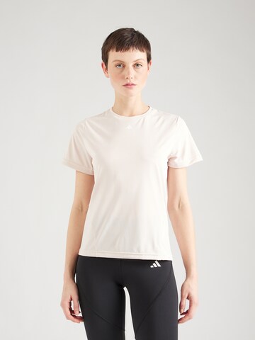 ADIDAS PERFORMANCE Functioneel shirt in Beige: voorkant