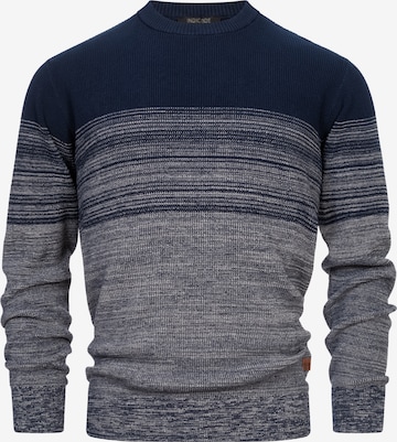 INDICODE JEANS Sweater 'League' in Blue: front