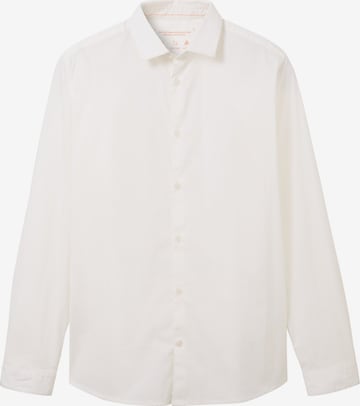 TOM TAILOR - Ajuste regular Camisa en blanco: frente