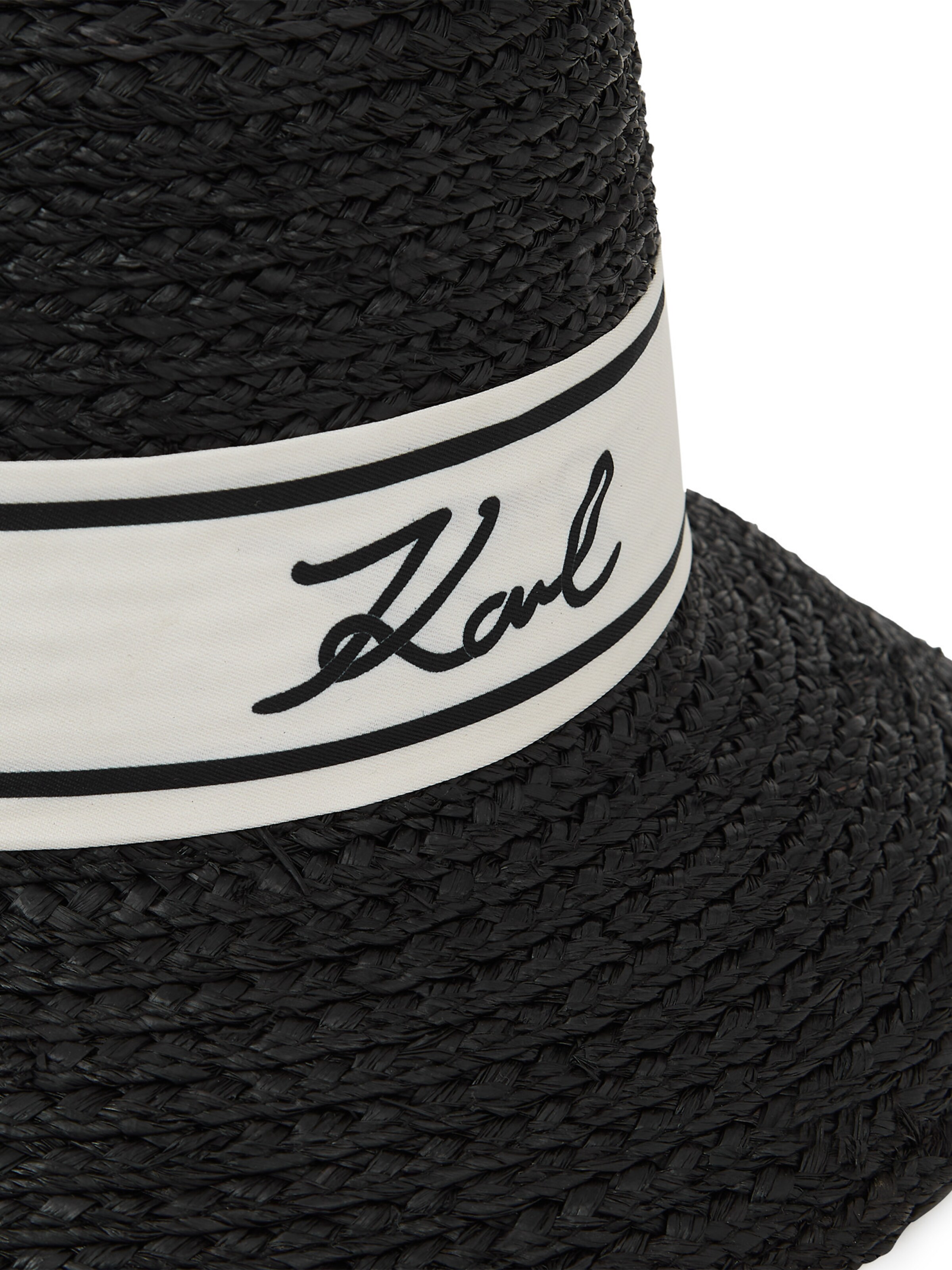 melns Karl Lagerfeld Hūte 'Signature'