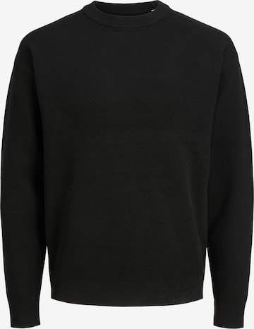 JACK & JONES Sweter 'Keegan' w kolorze czarny: przód