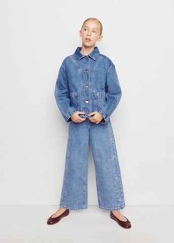 Wide Leg Jean 'CULOTTES' MANGO KIDS en bleu : devant
