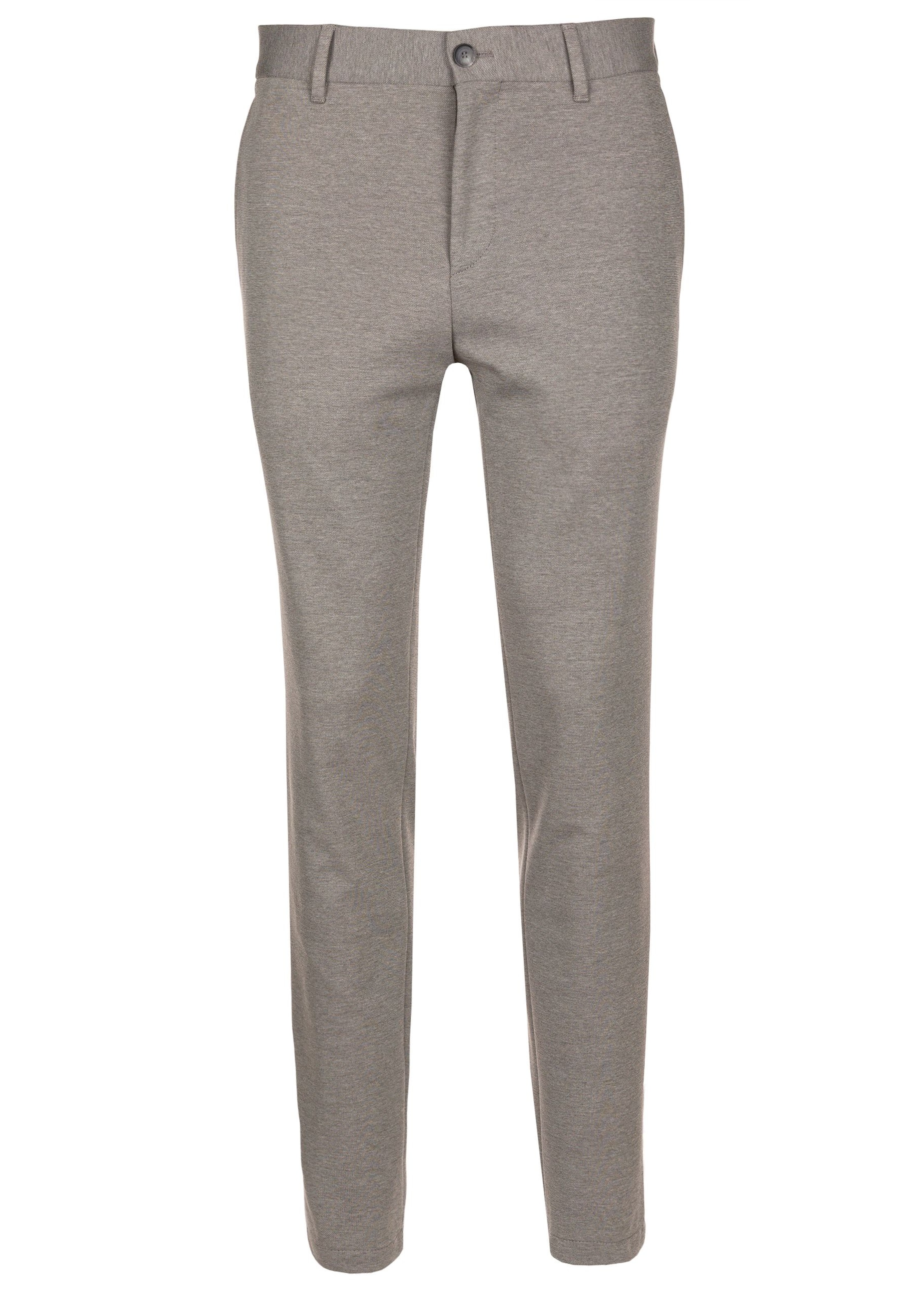 BOSS Slimfit Chinohose in Grau: Vorderseite