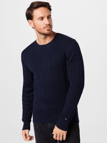 Pull-over TOMMY HILFIGER en bleu : devant