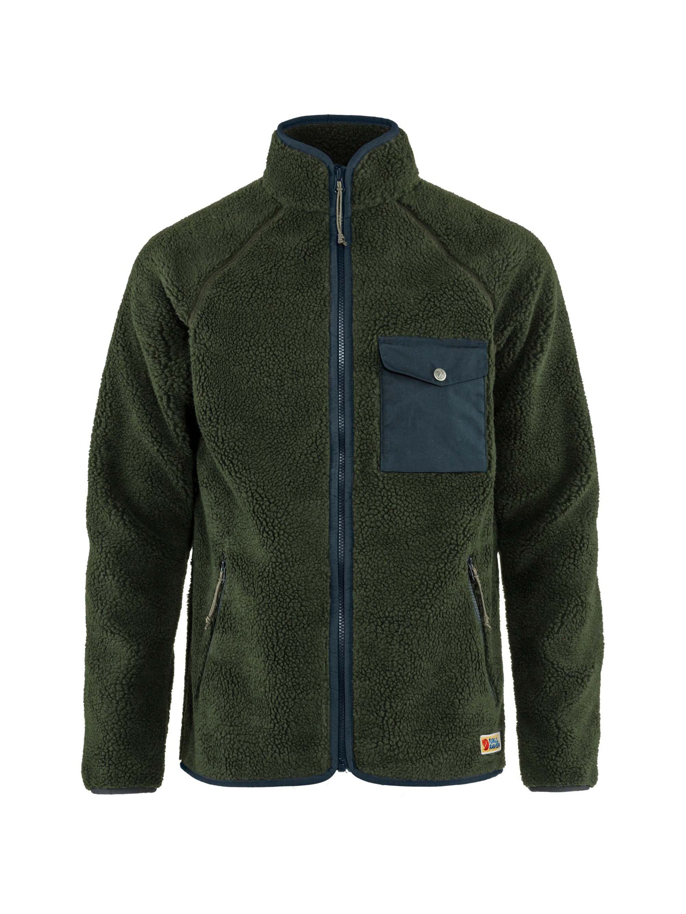 Fjällräven Fleecejacke 'Vardag' in Grün: Vorderseite