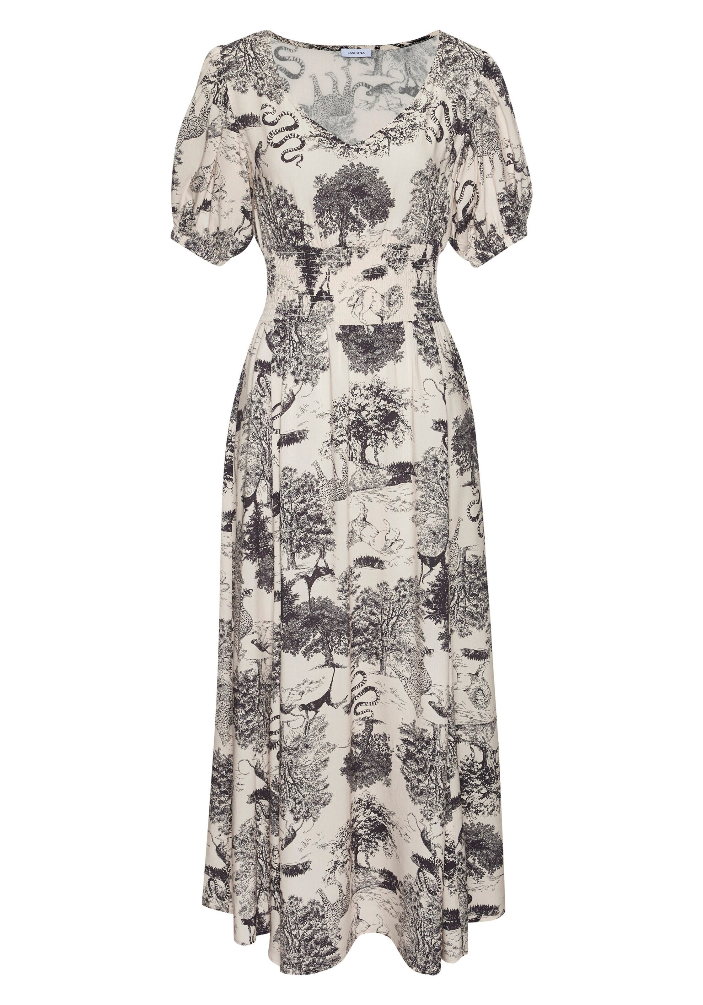 LASCANA Summer Dress in White: front