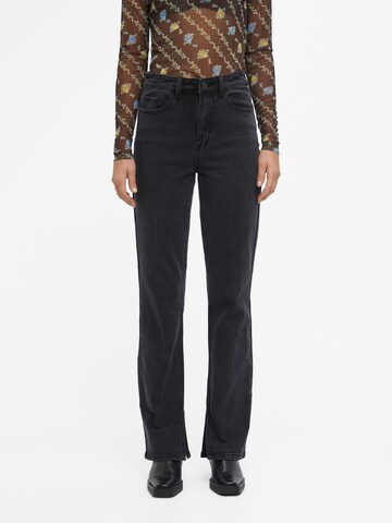 OBJECT Regular Jeans 'Sava' i svart: framsida