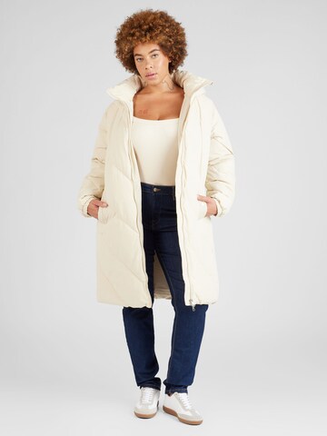 Vero Moda Curve Vinterfrakk 'Celanodora' i beige