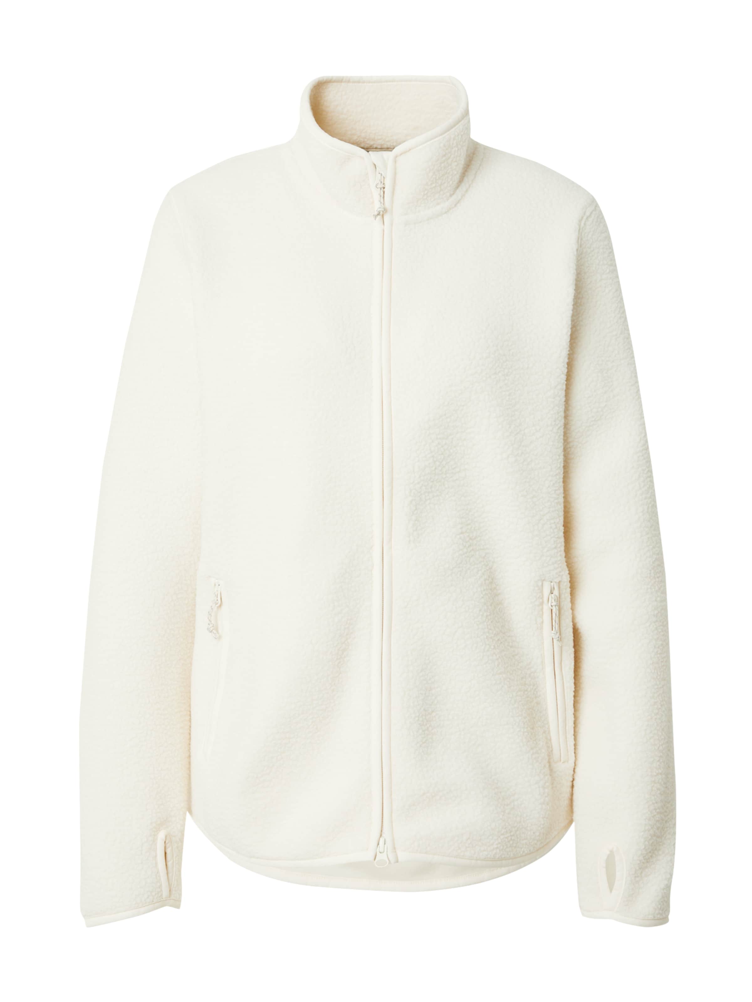 PEAK PERFORMANCE Λειτουργική ζακέτα φλις σε λευκό: μπροστά