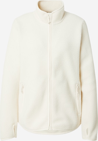 Veste en polaire fonctionnelle PEAK PERFORMANCE en blanc : devant