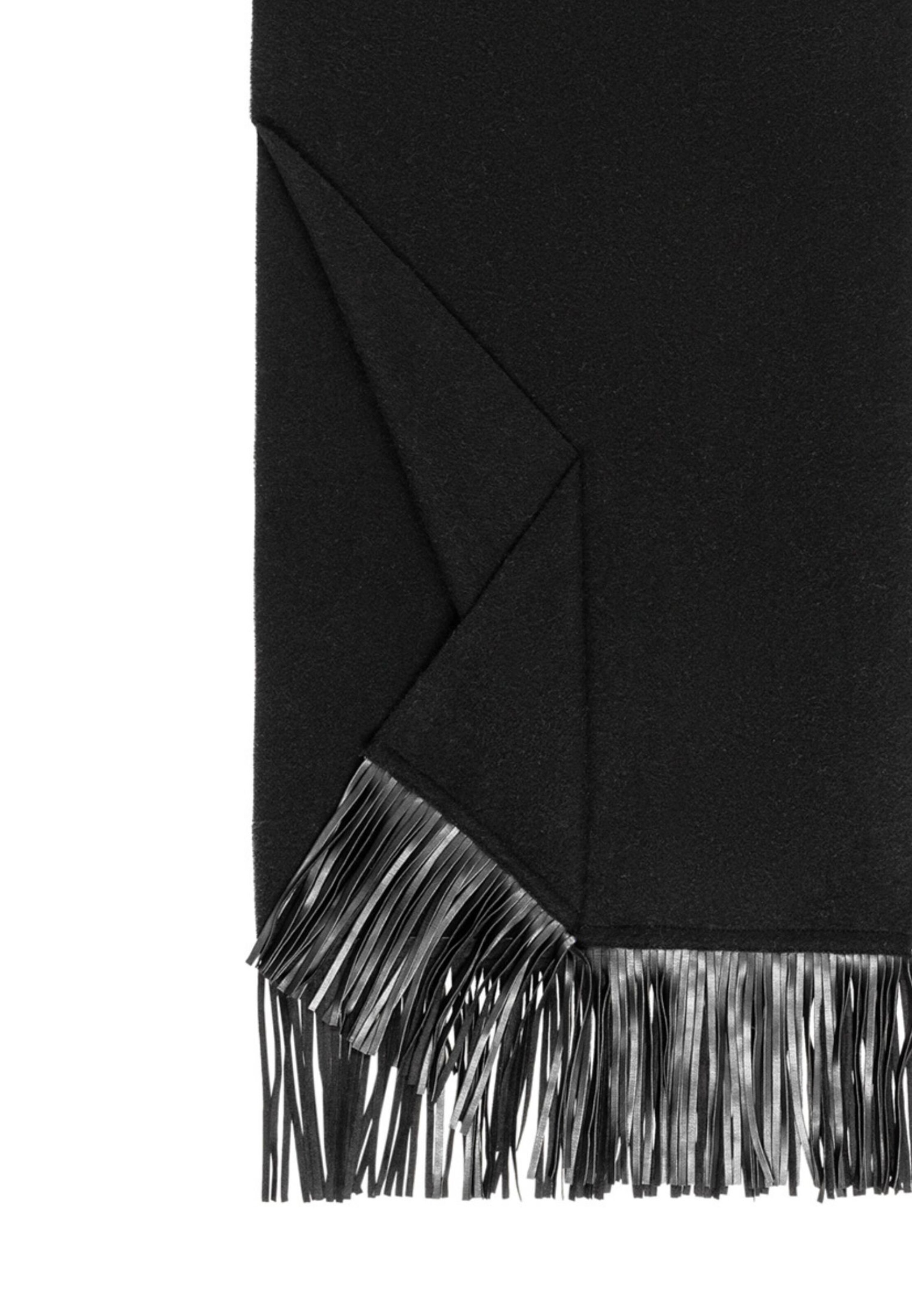 Roeckl Scarf 'WOOL FRINGES' in Black