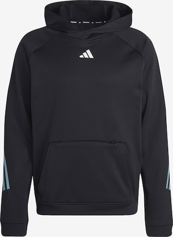 ADIDAS PERFORMANCE Athletic Sweatshirt in Black: front