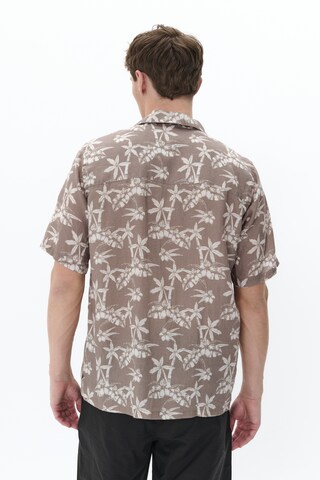 Matinique Regular fit Button Up Shirt 'Klampo' in Beige