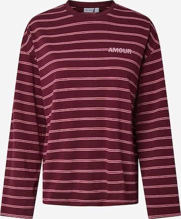 PIECES Shirt in Rood: voorkant