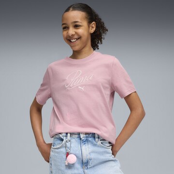 PUMA Shirt 'Essentials' in Roze: voorkant