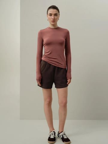 Lilysilk - Camiseta 'Seide Breeze Jersey Sensibles Top' en rojo