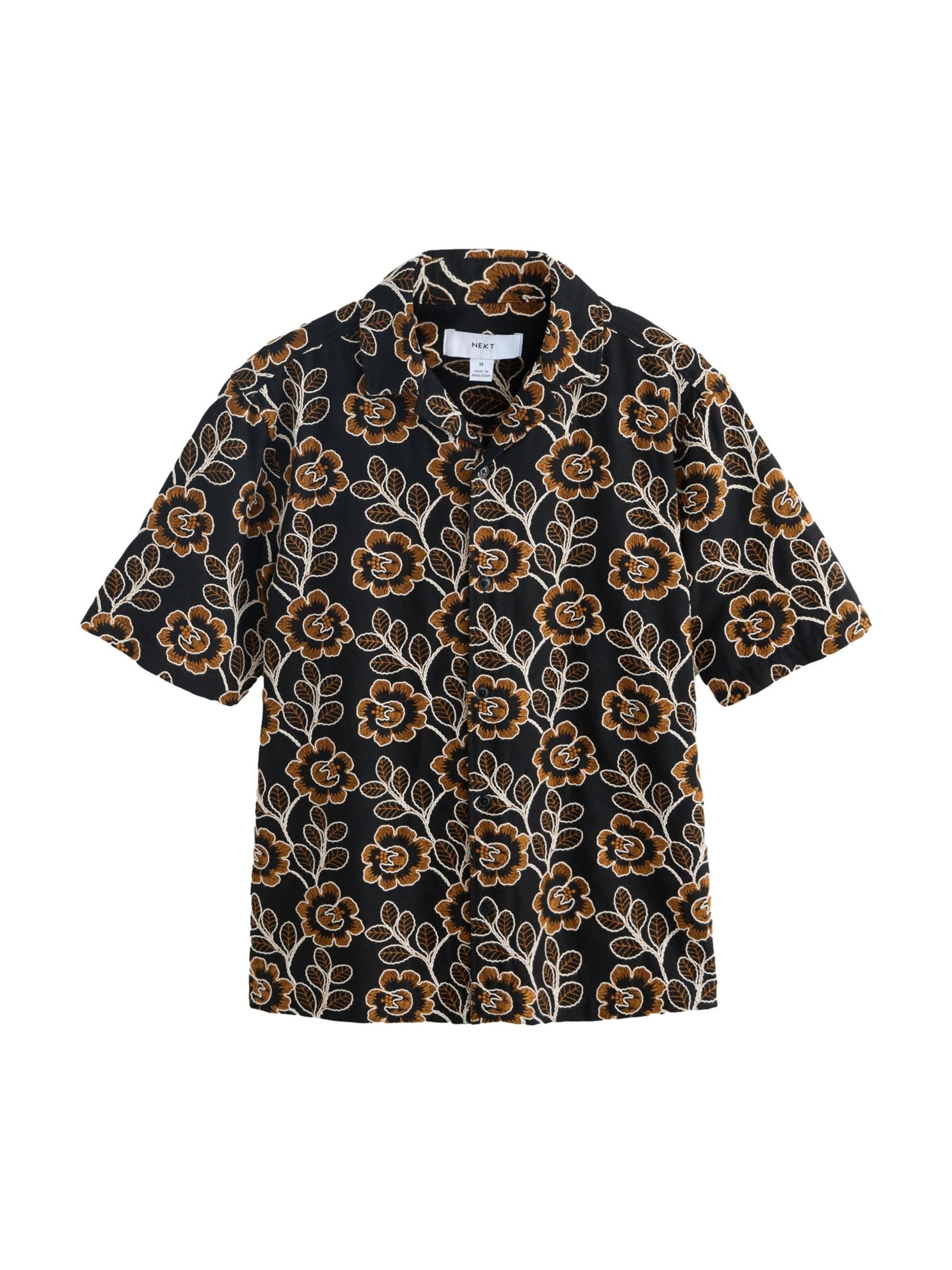 Next Regular fit Overhemd in Zwart: voorkant