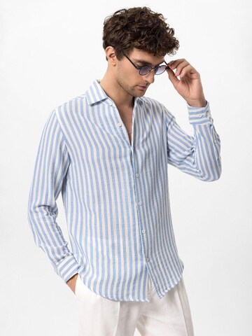 Coupe regular Chemise Antioch en bleu