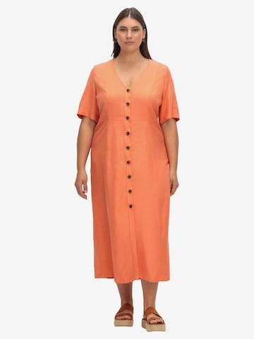 SHEEGO Summer Dress in Orange: front