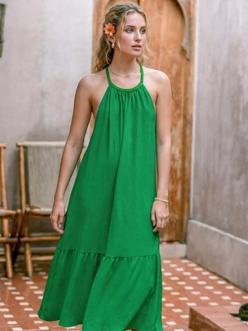 Cupshe Beach Dress in Green: front
