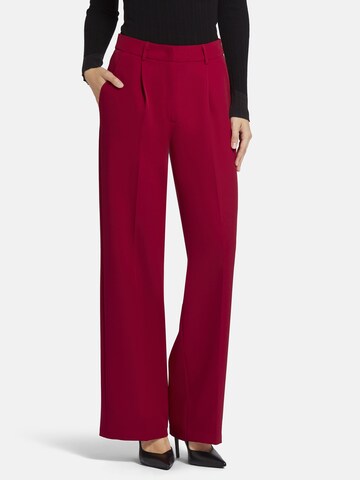 Nicowa Wide leg Trousers with creases 'Viniwia' in Red: front