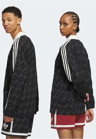 Sweat-shirt 'Jacquared Rugby' ADIDAS ORIGINALS en noir