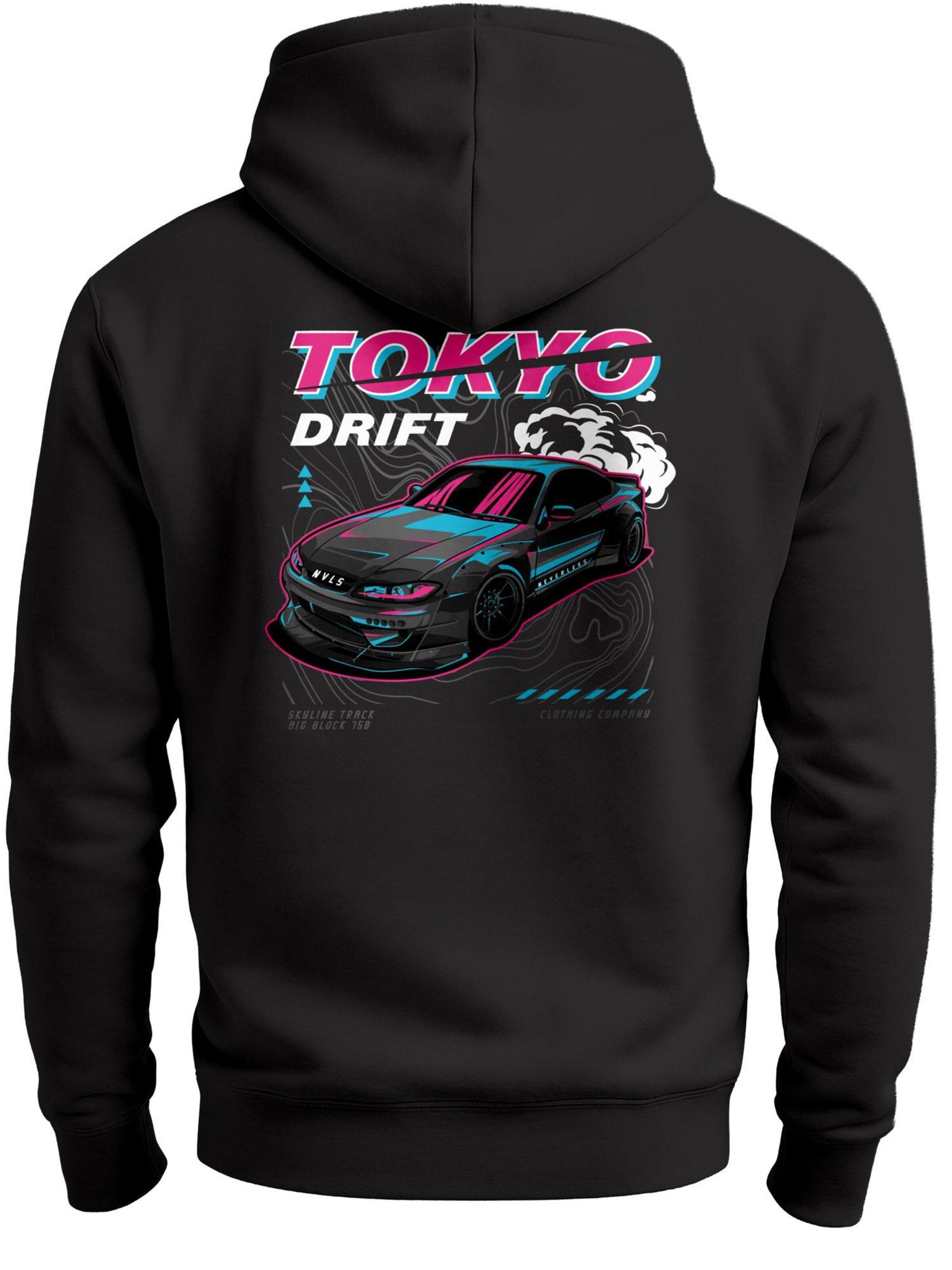 Neverless Sweatshirt 'Tokyo Drift' in Black