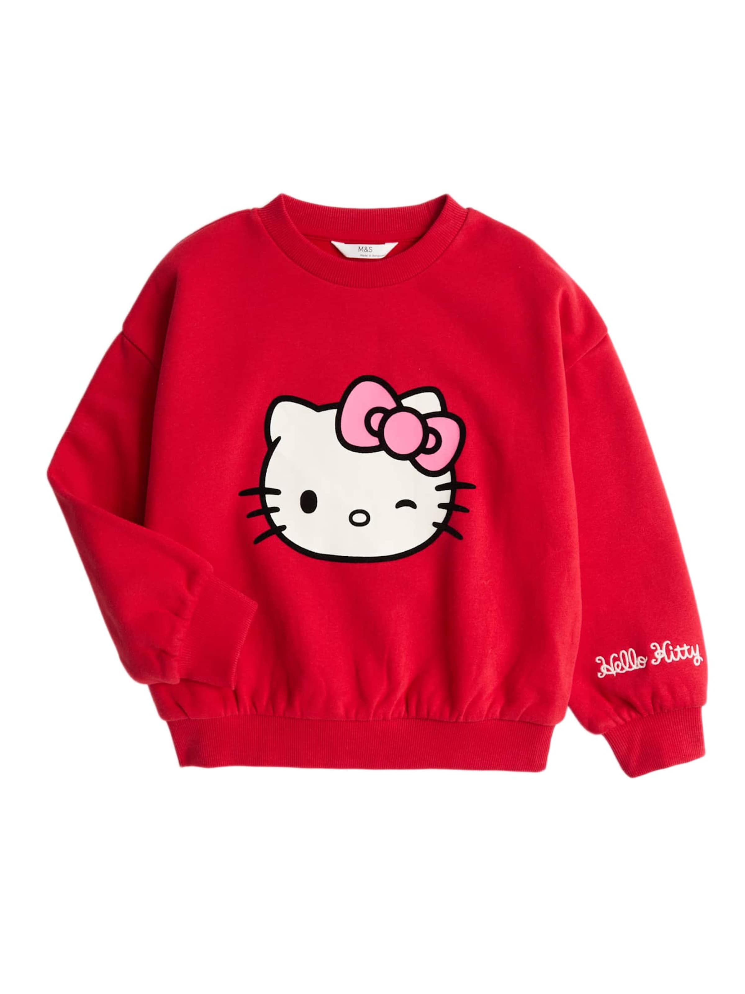 Sweat-shirt Marks & Spencer en rouge : devant